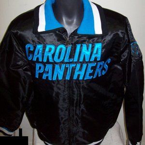 CAROLINA PANTHERS STARTER Full Zip Jacket BLACK